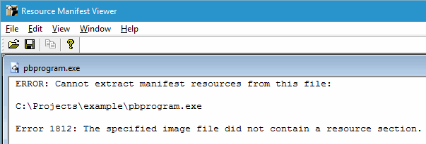 Example Manifest View